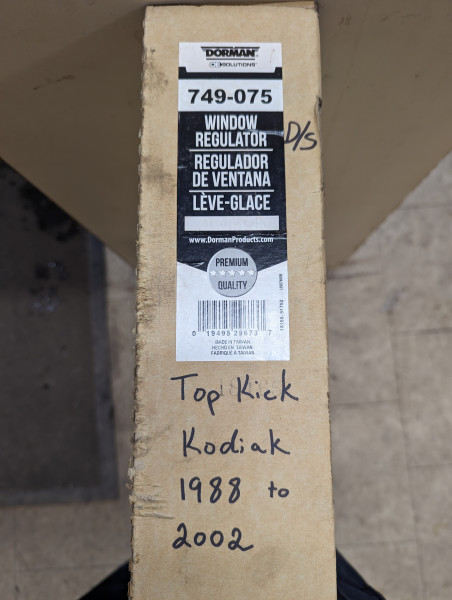 Top Kick Window Regulator